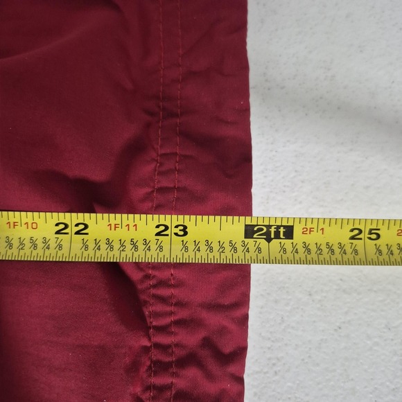 L.L.Bean Jacket Womens Small Red Nylon Hooded Windbreaker - Picture 10 of 14